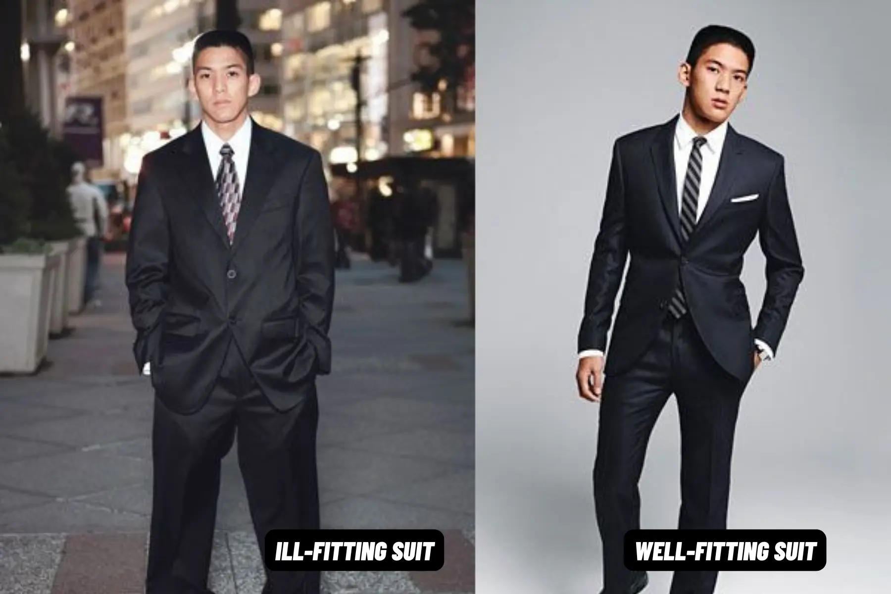 Well-Fitting vs. Ill-Fitting Suit